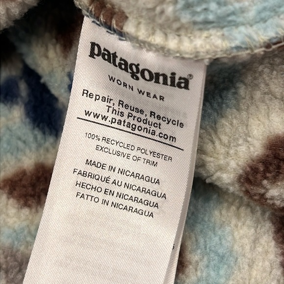 Patagonia Lightweight Synchilla Snap-T Fleece Pullover Tundra Cluster Big Sky - Picture 7 of 9